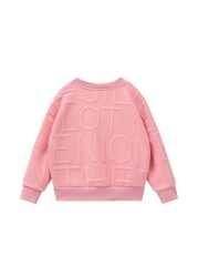 Taxidi Moda Spring 2022 Cotton Pink Baby Girls Clothes Cute Clothes For Kids Baby Fashion Pullover 2134