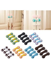 4pcs Wardrobe Drawers Baby Doors Child Children Protection Safety Plastic Lock Kids Security Products