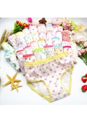 24pcs/lot Cotton Girls Children's Underwear Triangle Briefs Kids Underwear 2-12 Years