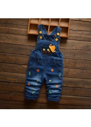 IENENS baby boy boys long pants denim overalls dungarune kids baby boy jeans jumpsuit clothing fittings clothing trousers