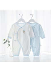 Spring Autumn Newborn Baby Romper Soild Color Baby Clothes Girl Rompers Cotton Jumpsuit Baby Half Sleeve Infant Boys Romper