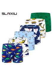 6-Pack Shorts Boys Underwear Kids Boxer Panties For 2-10 Years Soft Organic Cotton Teenager Children Shorts Baby Underwear