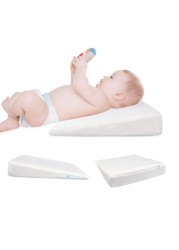 Baby Sleep Positioner White Bed Baby Wedge Pillow Prevent Flat Head Anti-reflux Raised Colic Pillow Cushion Shaping Pillow