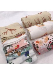 Baby Blankets Newborn Bamboo Cotton Soft Muslin Swaddle Blanket for Newborns Girl and Toddler Baby Bath Towel