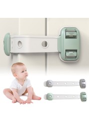 Child Safety Cabinet Lock Adjustable Anti Pinch Hand Drawer Refrige Locks Multifunction Kids Closet Toilet Fridge Lock