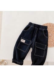 Children Boy Black Pants Infant Toddler Children Pants Toddler Boys Baggy Pant Spring Kids Outfits Baby Clothes