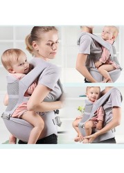 Ergonomic Baby Back Carrier 0-48 Months With Hip Seat Newborn Multifunctional Infant Waist Carrier Kangaroo Baby Carrier