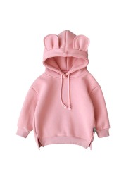 2021 new hot pink/gray/yellow/green/burgundy hoodie for kids autumn winter winter coat fashion boys and girls sweatshirt costume