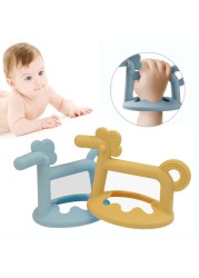 New Baby Teether BPA Free Soft Silicone Infant Molar Soothing Gum Gloves Creative Little Horse Anti Eating Hand Teething Toys