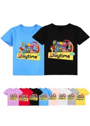 Fashion Poppy Game Play Funny Tshirt Kids Summer Casual T-shirt Girls Burlesque Wugy Boys Clothes Short Sleeve Hip Hop Homme Tee