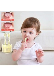 2Pcs Baby Training Toothbrushes Silicone Tongue Cleaner Soft Kids Teeth Brush Children's Toothbrush Infant Oral Care Tool