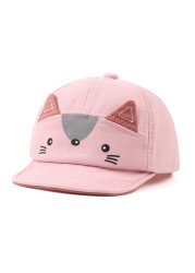 Spring summer new cartoon cute animal infant fox hat soft sun hat boys girls comfortable baseball cap