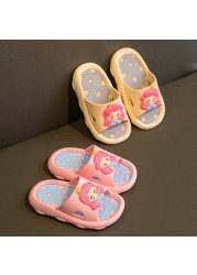 Summer cartoon cute home shoes for girl kids slippers soft baby shoes children slippers waterproof non-slip bathroom