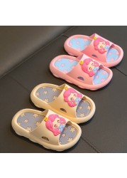 Children Slippers Summer Cartoon Cute Beach Shoes For Boys Girls Waterproof Non-slip Bathroom Kids Slippers Soft Baby Shoes