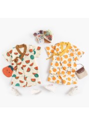 Sanlutoz Cute Printing Cotton Baby Boys Girls Clothes Sets Summer Infant Short Sleeve Tops+Pants 2pcs