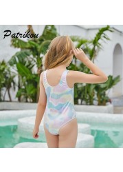 6-10 Years Summer Beach Toddler Girls One Piece Swimsuit Bathing Suit Sleeveless Kids Clothes Floral Bikini Bathing Suit