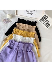 Girl Summer Short Pant Button Teen Girls Solid Shorts Kids Shorts For Girls Fashion Kids Clothes Teenager Casual Clothes