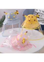 Children Anti-Spray Beanie Hat Fresh All-match Kawaii Sun Cap Removable Cap Anti Spittle Fisherman Hat New