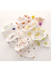 Baby Towel Newborn Cotton Triangle Burp Cloth Waterproof Bandana Bibs Baby Feeding Smock Burp Cloths Gauze Saliva Towel Baby Stuff