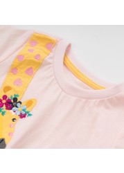 Summer Baby Girls T-shirt Kids Girl Cotton Tops Toddler Tees Clothes Children Clothes Giraffe T-shirt Short Sleeve Clothes