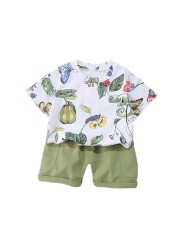 New summer baby clothes suit children boys girls fashion cotton T-shirt shorts 2pcs/sets baby casual outfit kids tracksuits