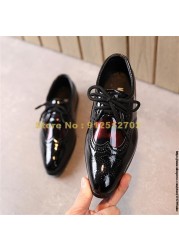 New Spring Autumn Children Leather Boys Girls Kids Casual Soft Bottom Baby Shoes Outdoor Sneakers