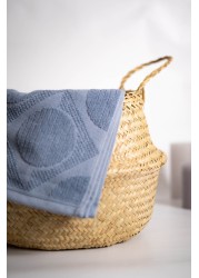 Inner triangle round striped blue jacquard pattern color gallery hand rail face towel