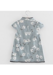 New Summer Dresses 2022 Toddler Kids Baby Girl Floral Midi Dress Casual Princess Party Dress Clothes 1t-5t Flower Girl Dresses