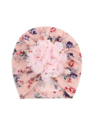 Baby Headband Spring Flower Baby Girls Hat for Newborn Soft Cotton Boys Girls Turban Hat Infant Baby Hat Head Wraps