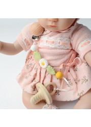 Baby Pacifier Handmade Chain Clip Doll Nipples Holder Clip Children Silicone Teething Chain Toy Gifts for Cute Baby Accessories