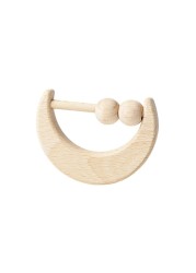 Baby Teether Wooden Rattle Nursing Rattle Chew Molar Bracelet Toy Soother Newborn Shower Gifts