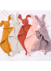 Soft Baby Saliva Towel Newborn Baby Sleeping Dolls Kids Sleeping Toy Soothe Appease Towel Bib Plush Comfort Toy Baby Towel