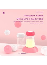 Wide caliber breast milk storage bottle 1pc 180ml fresh-keeping baby food storage bottle BPA free leak-proof refrigerated safe