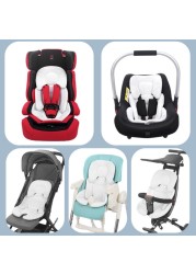 Baby Stroller Cushion Infant Car Seat Insert Head Body Support Pillow Stroller Thermal Mattress Mesh Breathable Liner Neck Mat QX2D