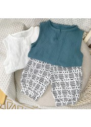 Infant Clothes Set Summer 2022 Baby Boys Short Sleeve Shorts 2pcs Sets For Baby Clothes Kids Casual Outfit For Girls Suit 0-5Y