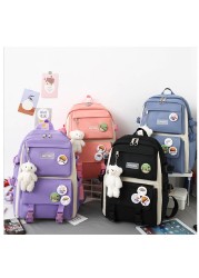 Lightweight middle school female students school bag fresh and lovely primary school students girl heart large-capacity backpack