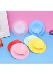 Double Sided Suction Cup Mat Tableware Baby Boy Girls Baby Pacifier Anti Slip Bowl Dish Cup Pad Coaster Eating Tools