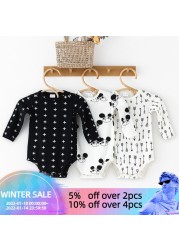 Newborn Cotton Romper Autumn Winter Clothes For 0-2 Years Baby Girls Jumpsuit