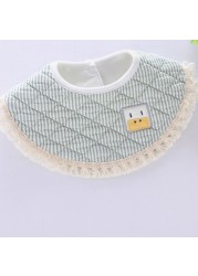 Baby Bib Fashion Tassel Stereo Round Bibs Burp Cloths Newborn Boys Girls Solid Saliva Towel Baby New Babador