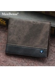 New Leather Men Wallets High Quality Zipper Short Desigh Card Holder Male Purse Vintage Coin Holder Men Wallets Cards Protectors