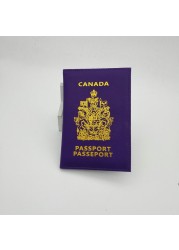 Canada Passport Holder Protector Wallet Business Card Soft Canadian Passport Cover Wallet Business ID Card Passport Holder