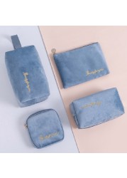 Women Multifunctional Travel Cosmetic Bag Zipper Makeup Bags Cosmetic Organizer Durable Storage Color Makeup Case Toiletry Kit