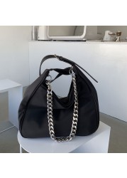30/60/100cm Replacement Metal Chain For Handbag Handle Bag Black Silver Golden DIY Jewelry Accessories For Bag Hardware Belt