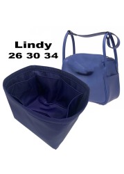 For Lindy 26 30 34 Insert Organizer Bags Makeup Handbag Organize Inner Purse Portable Base Shaper Premium Nylon (Handmade)