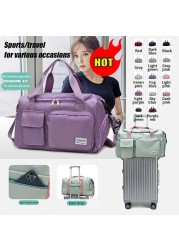 New Travel Bags Handbags Waterproof Sports Fitness Yoga Large Capacity Gym Bags For Women