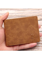 Business Men Wallets Small Money Purses Wallets New Design Dollar Price Best Thin Men Wallet With Coin Bag Zipper Coin Bag