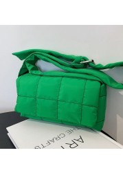 Solid Color Nylon Cloth Shoulder Crossbody Square Bags for Women 2022 Women Designer Small Flap Handbag Female Messenger Bag