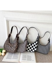 Women Simple Fashion PU Simple Shoulder Crossbody Bags Female Underarm Tote Bag Vintage Dumpling Messenger Bags