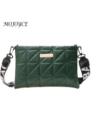 Women Shoulder Bags Fashion PU Leather Underarm Bags Pure Color All-Match Lattice Style Shopping Bags Designer Clutch