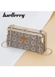 Fashion Women Wallets Wood Grain Long Chain Phone Holder Luxury Classic Female Wallet Zipper Wallet For Women